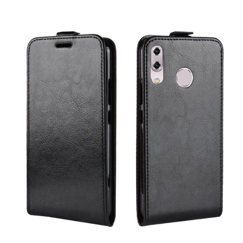 Cover Folio-hoesje Asus ZenFone 5 / 5Z Wit Zwart Telefoonhoesje Retro Vouwen