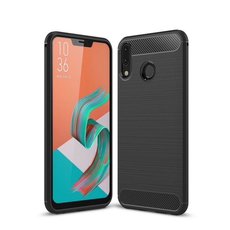 Hoesje Asus ZenFone 5 / 5Z Rood Zwart Geborsteld Koolstofvezel