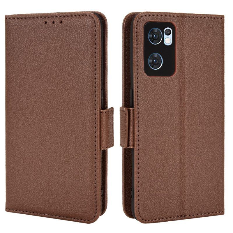 Folio-hoesje voor Oppo Find X5 Lite Flip Case Flap Dubbele Nieuwe Kleuren