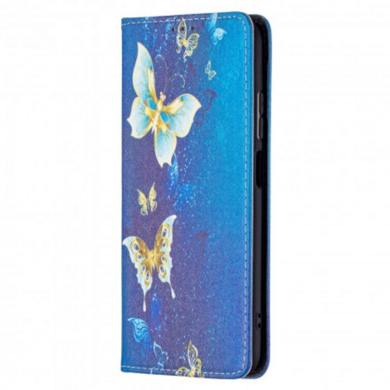 Bescherming Hoesje voor Xiaomi Redmi Note 10 / 10S Folio-hoesje Kleurrijke Vlinders