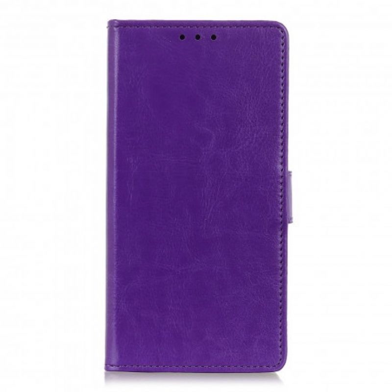 Flip Case voor Xiaomi Redmi Note 10 / 10S Eenvoudig Glanzend Leereffect