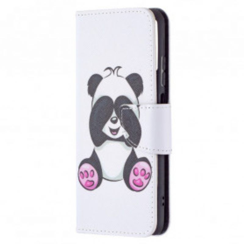 Folio-hoesje voor Xiaomi Redmi Note 10 / 10S Panda-plezier