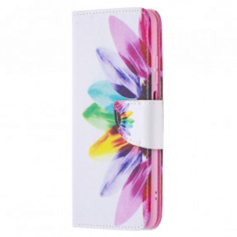 Folio-hoesje voor Xiaomi Redmi Note 10 / 10S Waterverf Bloem