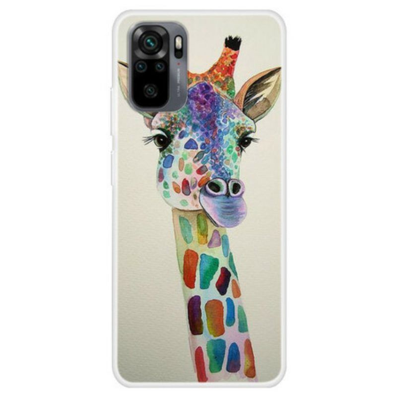 Hoesje voor Xiaomi Redmi Note 10 / 10S Kleurrijke Giraf