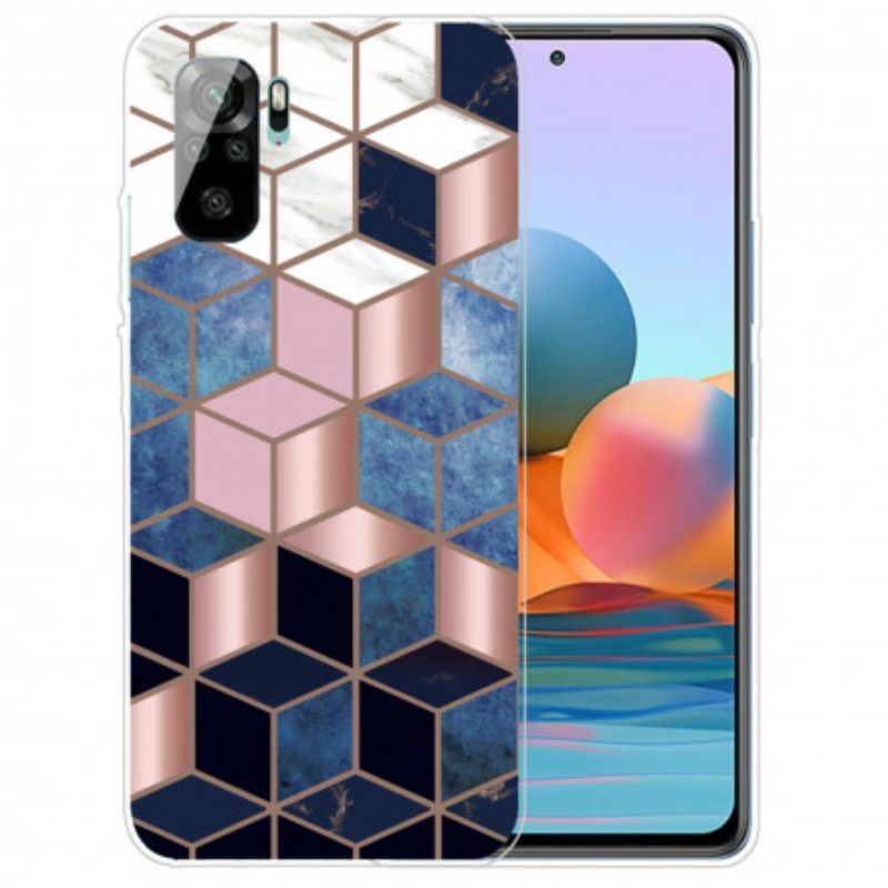 Hoesje voor Xiaomi Redmi Note 10 / 10S Ontwerper Marmer