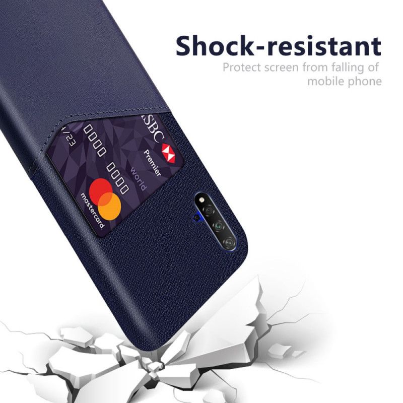 Case Hoesje Huawei Nova 5T Grijs Zwart Telefoonhoesje Ksq Kaarthouder
