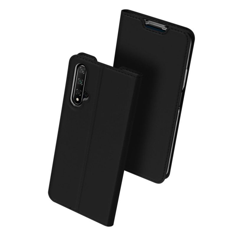 Folio-hoesje Huawei Nova 5T Marineblauw Zwart Pro Dux Ducis Huid