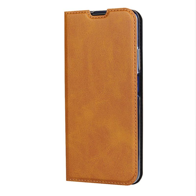 Folio-hoesje voor Huawei Nova 5T Rood Zwart Kunstleer Met Riem