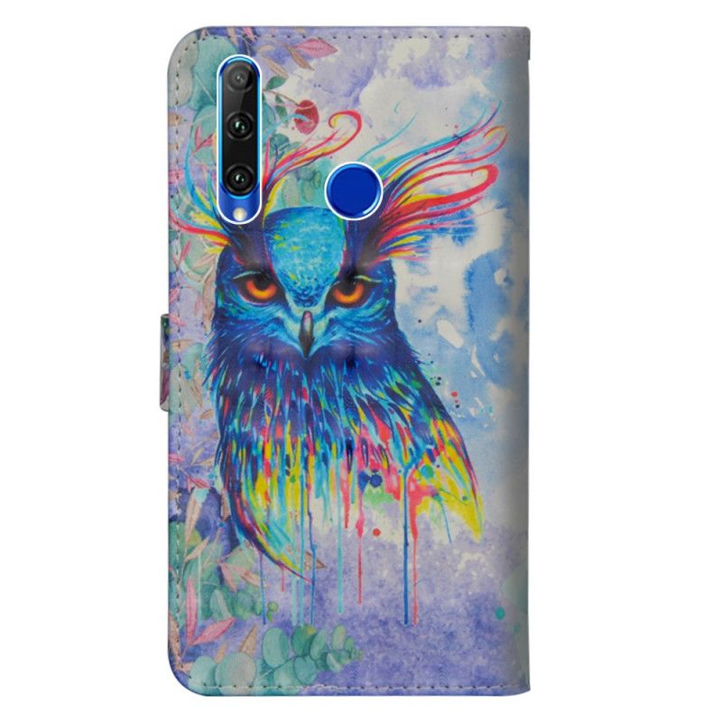Bescherming Hoesje Honor 20e / 20 Lite Telefoonhoesje Aquarel Vogel