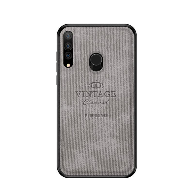 Hoesje Honor 20e / 20 Lite Grijs Zwart Eervolle Vintage Pinwuyo