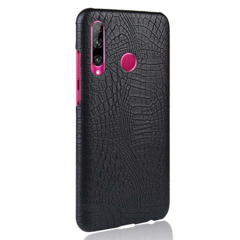 Hoesje Honor 20e / 20 Lite Koffie Cyaan Krokodillenleer Effect