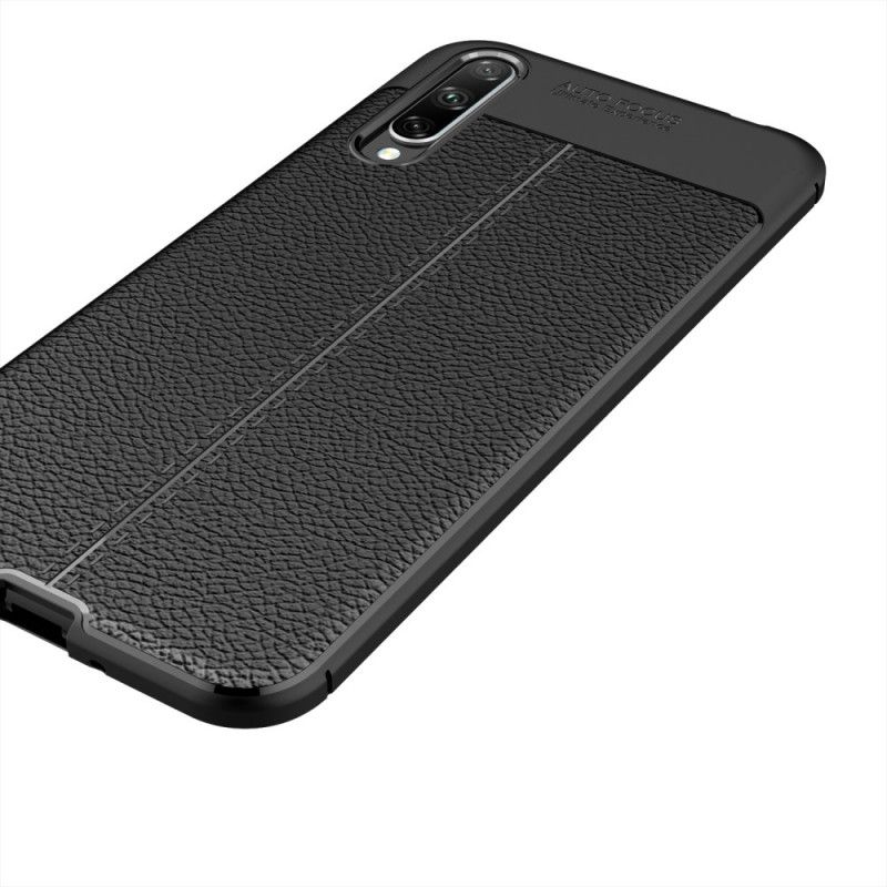Hoesje voor Honor 20e / 20 Lite Rood Zwart Dubbellijns Lychee Leereffect