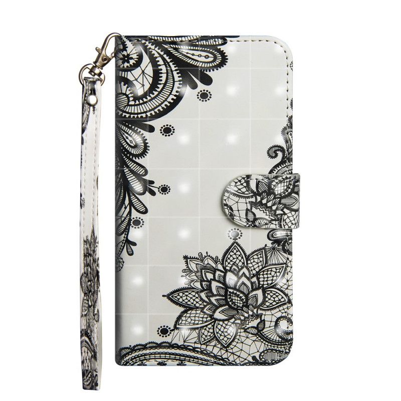 Leren Hoesje Honor 20e / 20 Lite Chique Kant