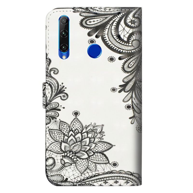 Leren Hoesje Honor 20e / 20 Lite Chique Kant