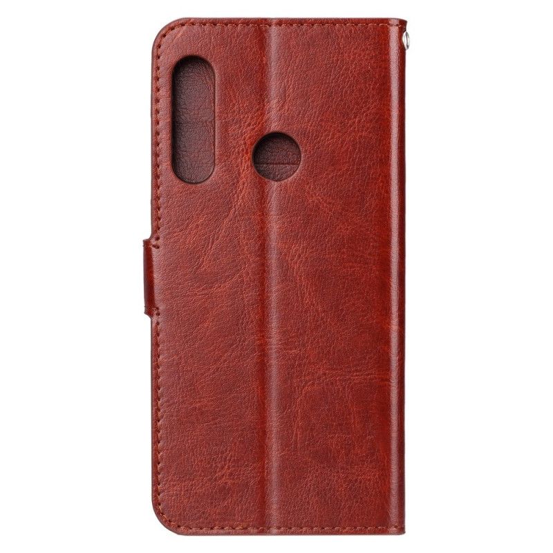Leren Hoesje Honor 20e / 20 Lite Zwart Extreem Slank Leereffect