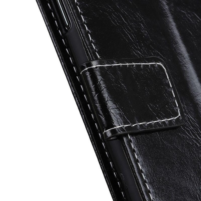 Leren Hoesje voor Honor 20e / 20 Lite Bruin Glanzende En Zichtbare Naden