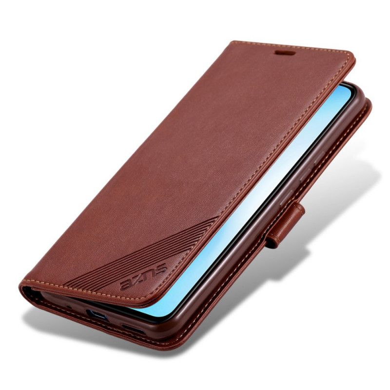 Leren Hoesje voor Honor 20e / 20 Lite Rood Zwart Azns Kunstleer