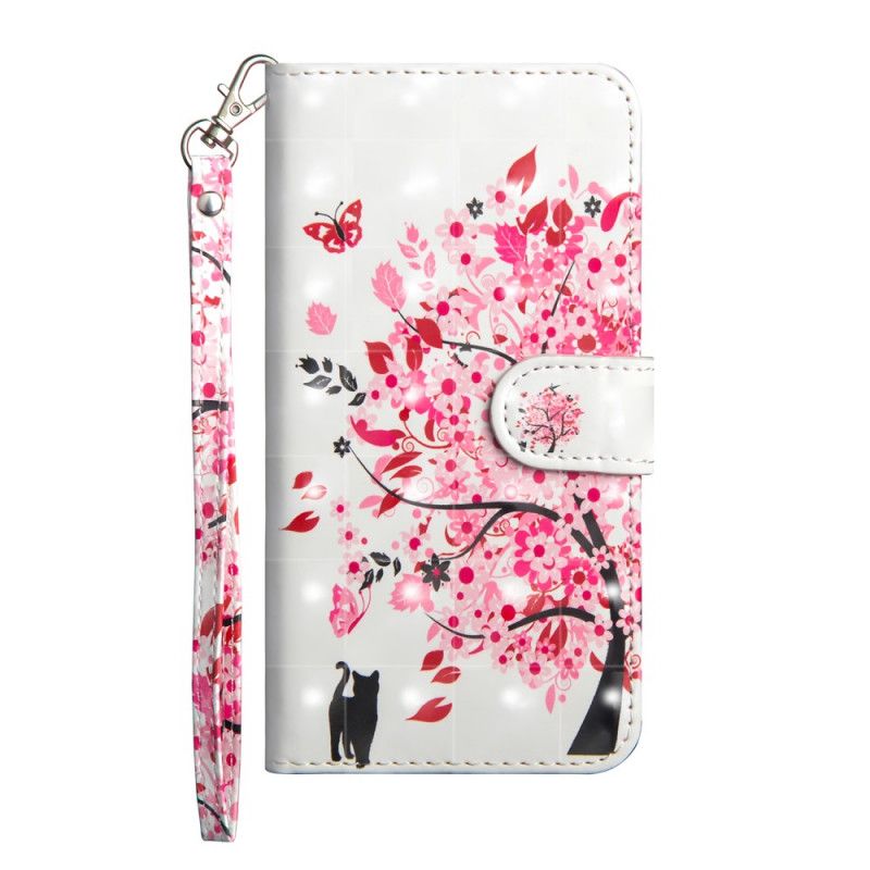 Leren Hoesje voor Honor 20e / 20 Lite Roze Boom