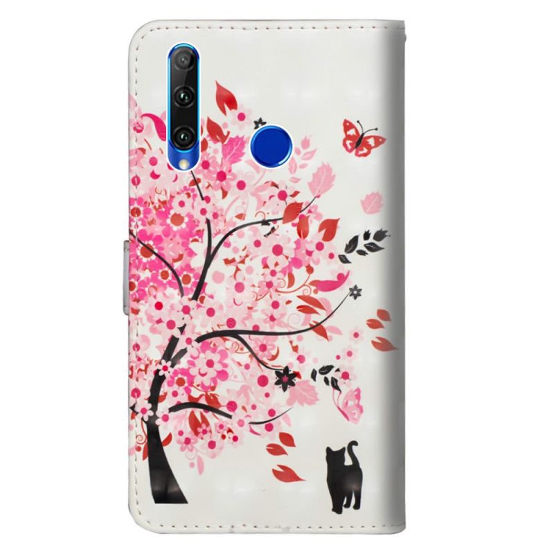 Leren Hoesje voor Honor 20e / 20 Lite Roze Boom