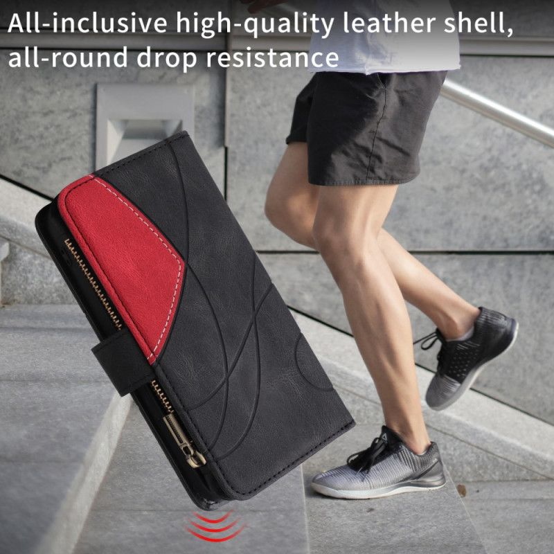 Bescherming Hoesje Samsung Galaxy S25 Fe Tweekleurige Rimpeling