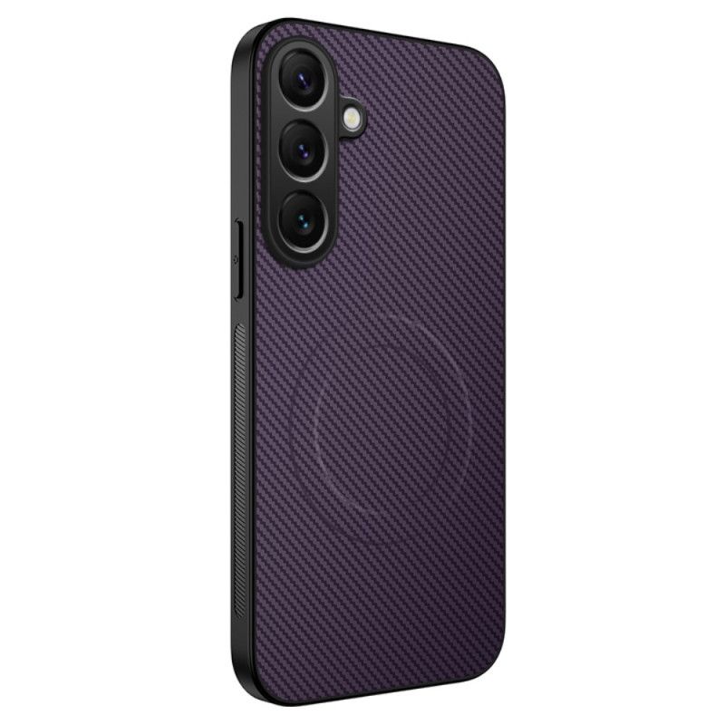 Case Hoesje Samsung Galaxy S25 Fe Telefoonhoesje Compatibel Met Magsafe Carbon Fiber
