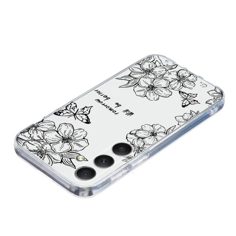 Cover Hoesje Samsung Galaxy S25 Fe Telefoonhoesje Vlinders En Bloemen