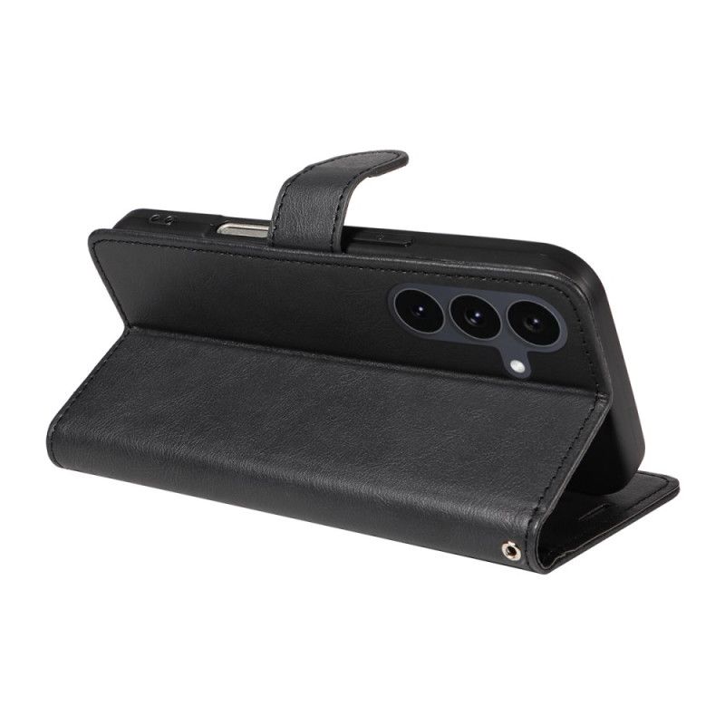 Flip Case Leren Samsung Galaxy S25 Fe Effen