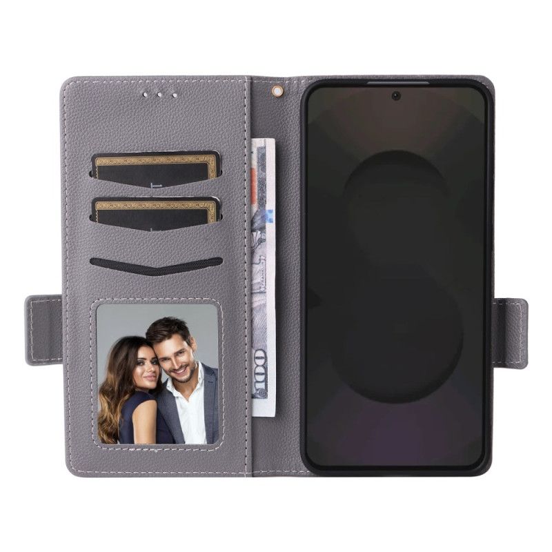 Flip Case Leren Samsung Galaxy S25 Fe Klassieke Portemonnee Met Bandje