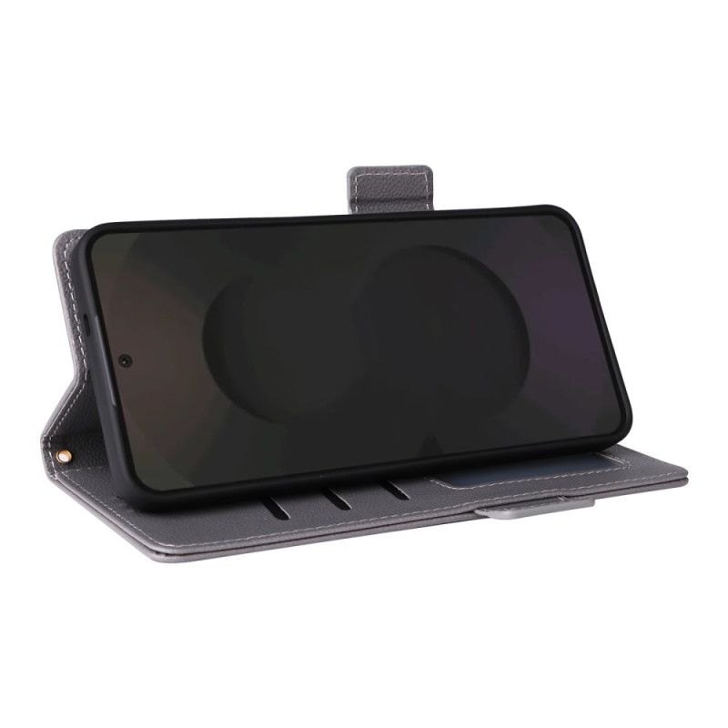 Flip Case Leren Samsung Galaxy S25 Fe Klassieke Portemonnee Met Bandje