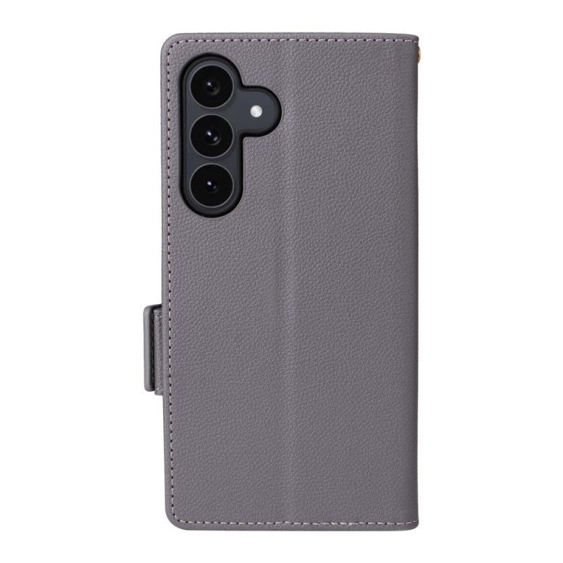 Flip Case Leren Samsung Galaxy S25 Fe Klassieke Portemonnee Met Bandje