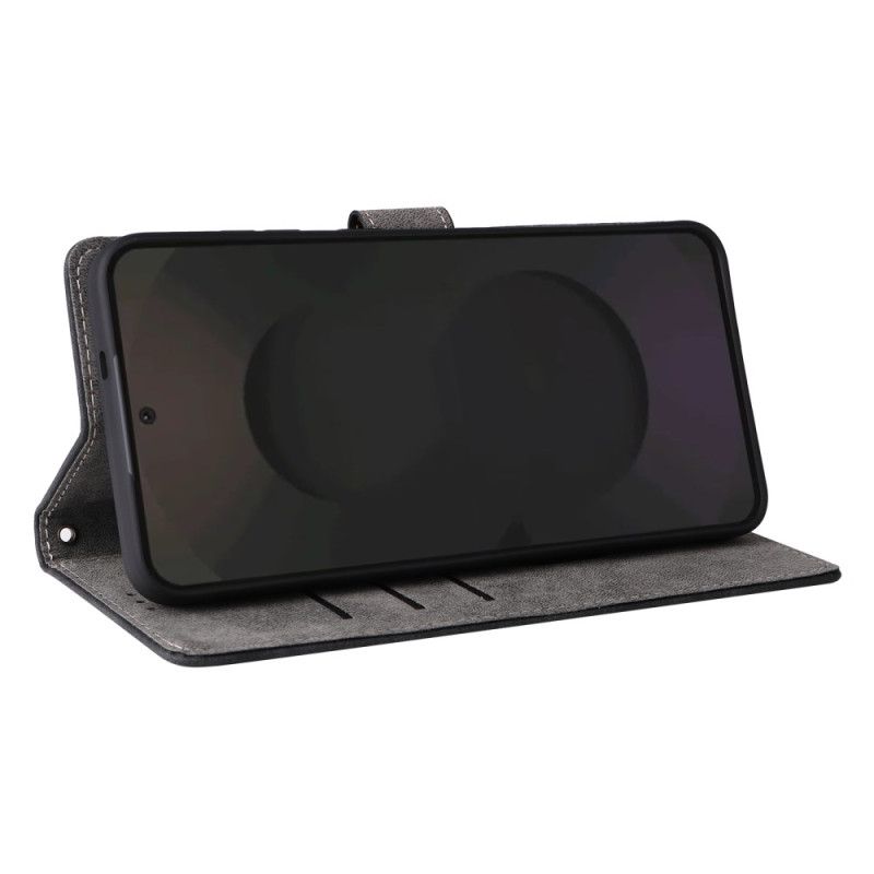 Flip Case Leren Samsung Galaxy S25 Fe Rfid-bescherming (suède-effect)