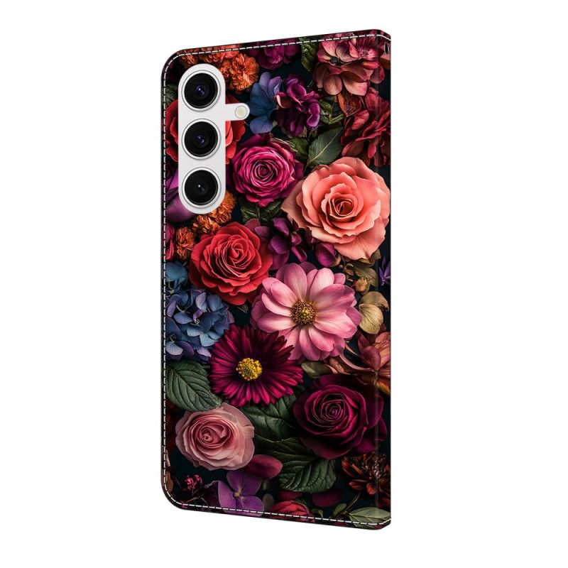 Folio-hoesje Samsung Galaxy S25 Fe Bloemen