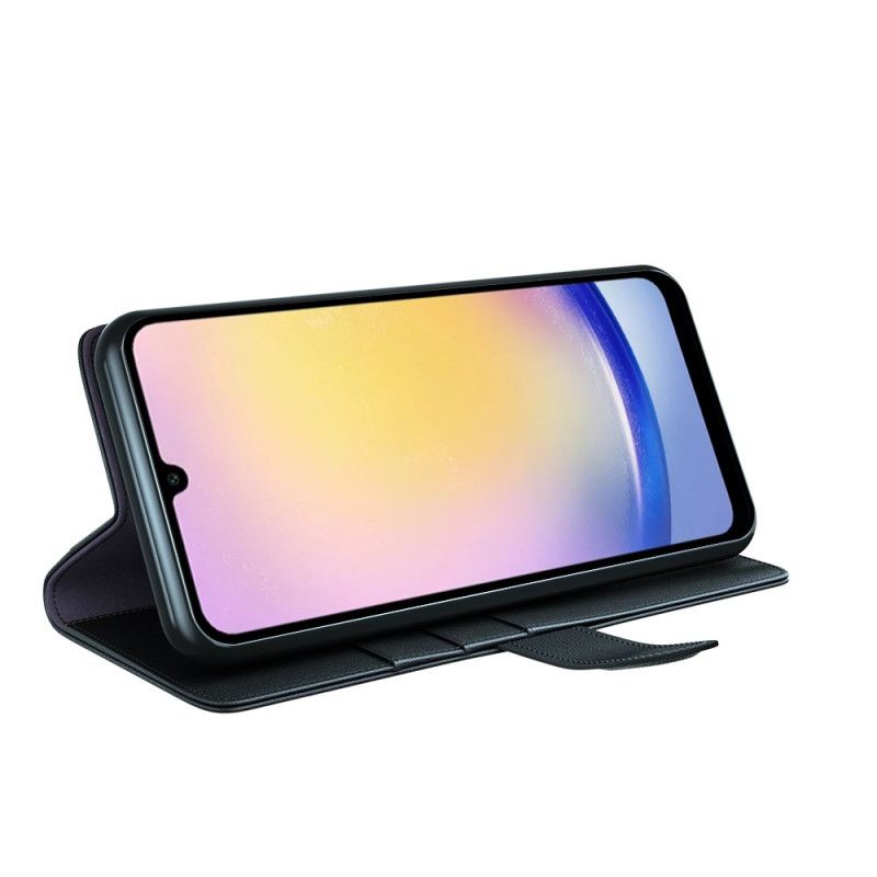 Folio-hoesje Samsung Galaxy S25 Fe Echt Leer