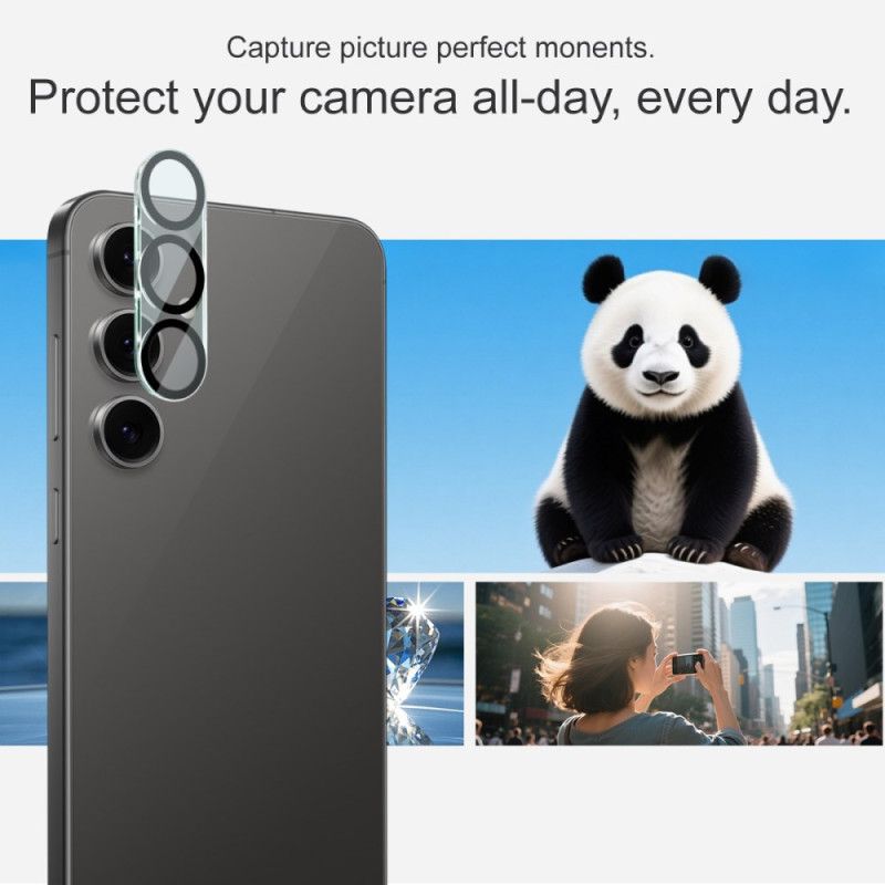 Gehard Glazen Lensbeschermer Voor Samsung Galaxy S25 Fe (zwart Cirkeldesign) Imak