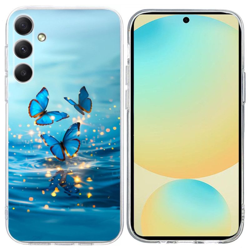 Hoesje Samsung Galaxy S25 Fe Blauwe Vlinders