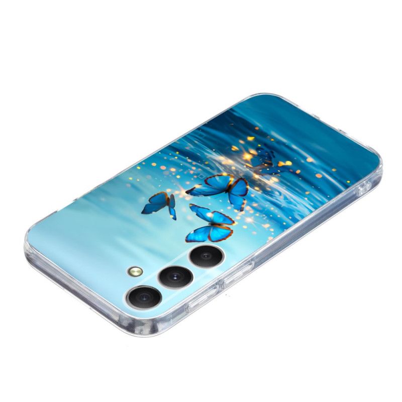 Hoesje Samsung Galaxy S25 Fe Blauwe Vlinders