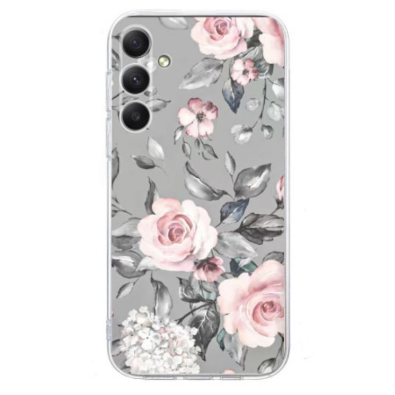Hoesje Samsung Galaxy S25 Fe Bloemenpatroon
