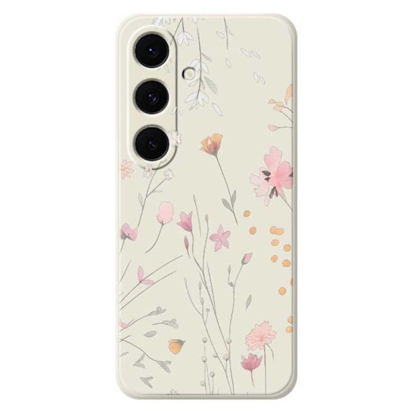 Hoesje Samsung Galaxy S25 Fe Kleurrijke Siliconen Bloemen Bescherming Hoesje