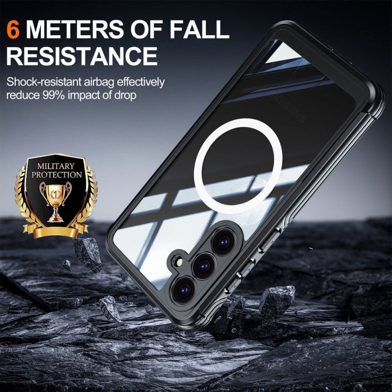 Hoesje Samsung Galaxy S25 Fe Magnetisch Met Schermbeschermer Bescherming Hoesje