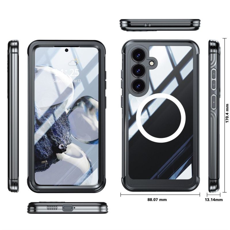 Hoesje Samsung Galaxy S25 Fe Magnetisch Met Schermbeschermer Bescherming Hoesje