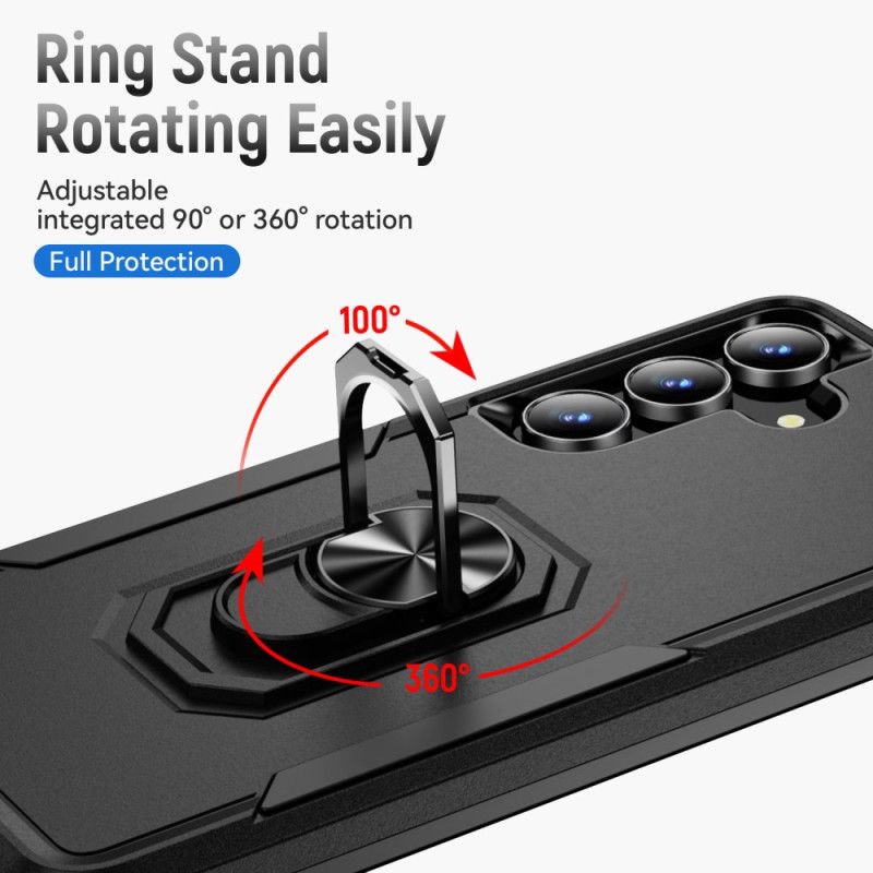 Hoesje Samsung Galaxy S25 Fe Ringhouder Met Metaaleffect