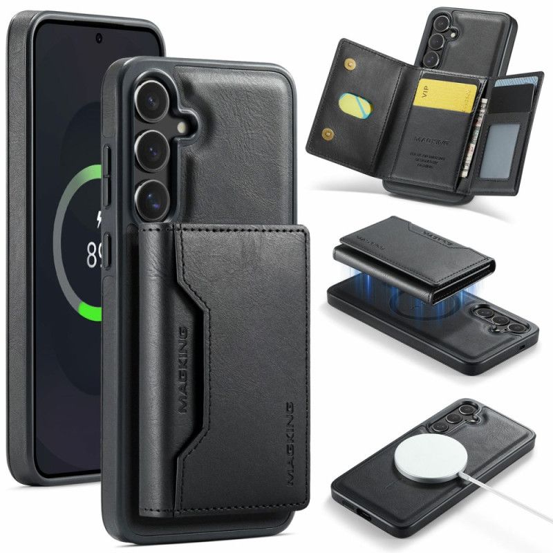 Hoesje Voor Samsung Galaxy S25 Fe Magsafe Compatibel Magking Afneembare Portemonnee