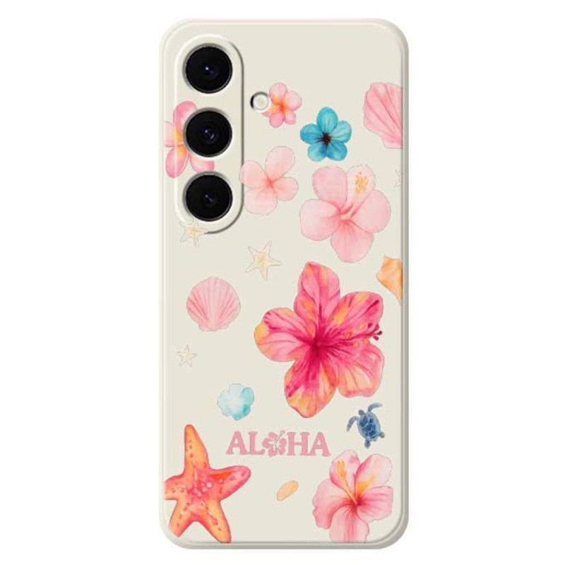 Hoesje Voor Samsung Galaxy S25 Fe Siliconen Met Bloemenprint