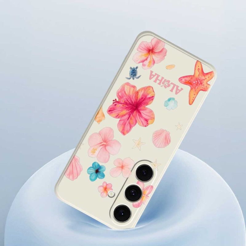Hoesje Voor Samsung Galaxy S25 Fe Siliconen Met Bloemenprint