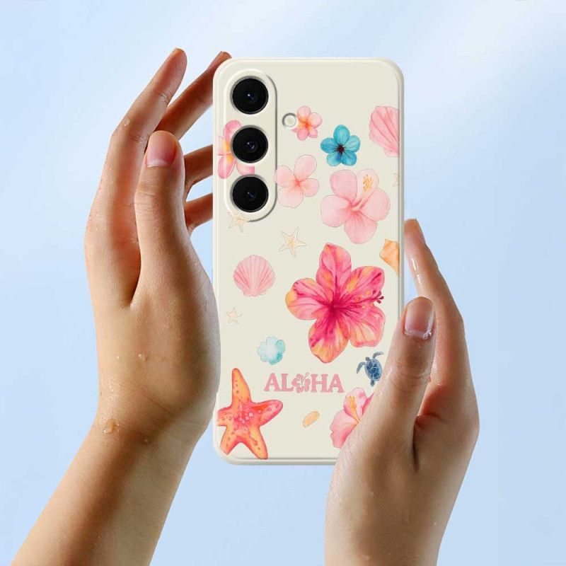 Hoesje Voor Samsung Galaxy S25 Fe Siliconen Met Bloemenprint