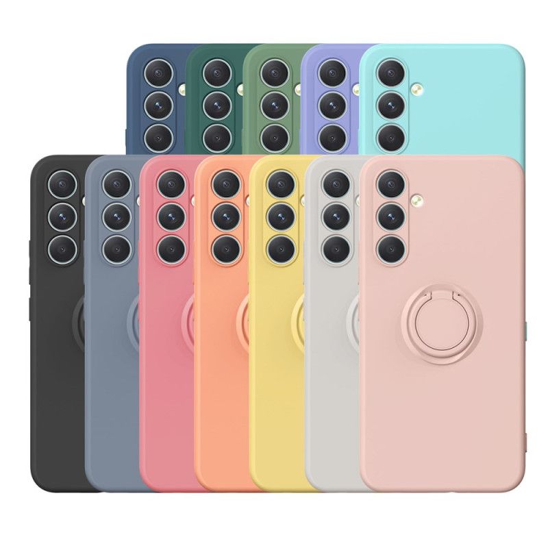 Hoesje Voor Samsung Galaxy S25 Fe Siliconen Met Ringhouder En Draagkoord