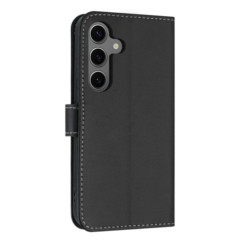 Leren Hoesje Samsung Galaxy S25 Fe Decoratieve Strik Bescherming Hoesje