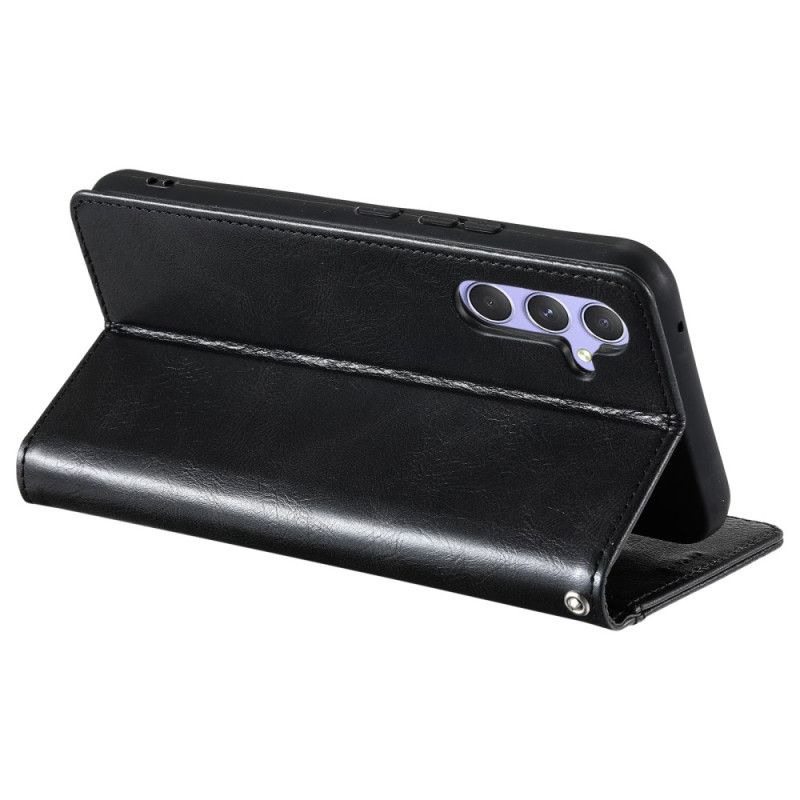 Leren Hoesje Samsung Galaxy S25 Fe Kaarthouder En Bandje