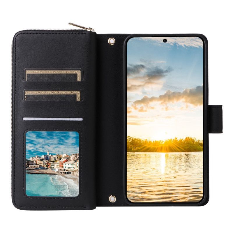 Leren Hoesje Samsung Galaxy S25 Fe Kunstleer Met Bandje