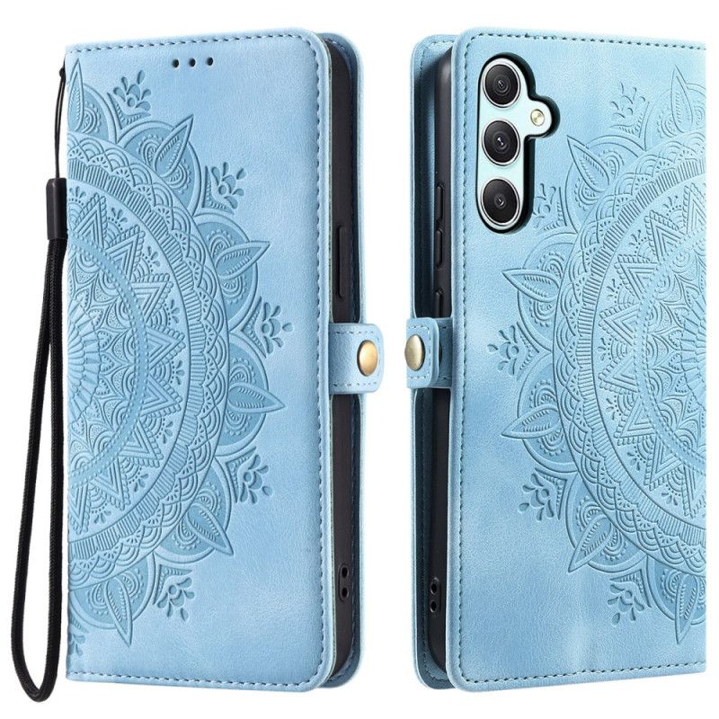 Leren Hoesje Samsung Galaxy S25 Fe Mandala Suède-effect Bescherming Hoesje